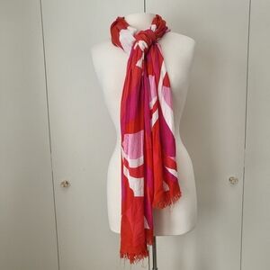 Kate Spade red and pink scarf